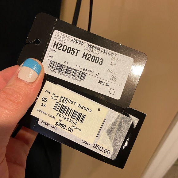 NEW EMPORIO ARMANI STRAPLESS STRAIGHT-LEG JUMPSUIT US:4 - Picture 9 of 17